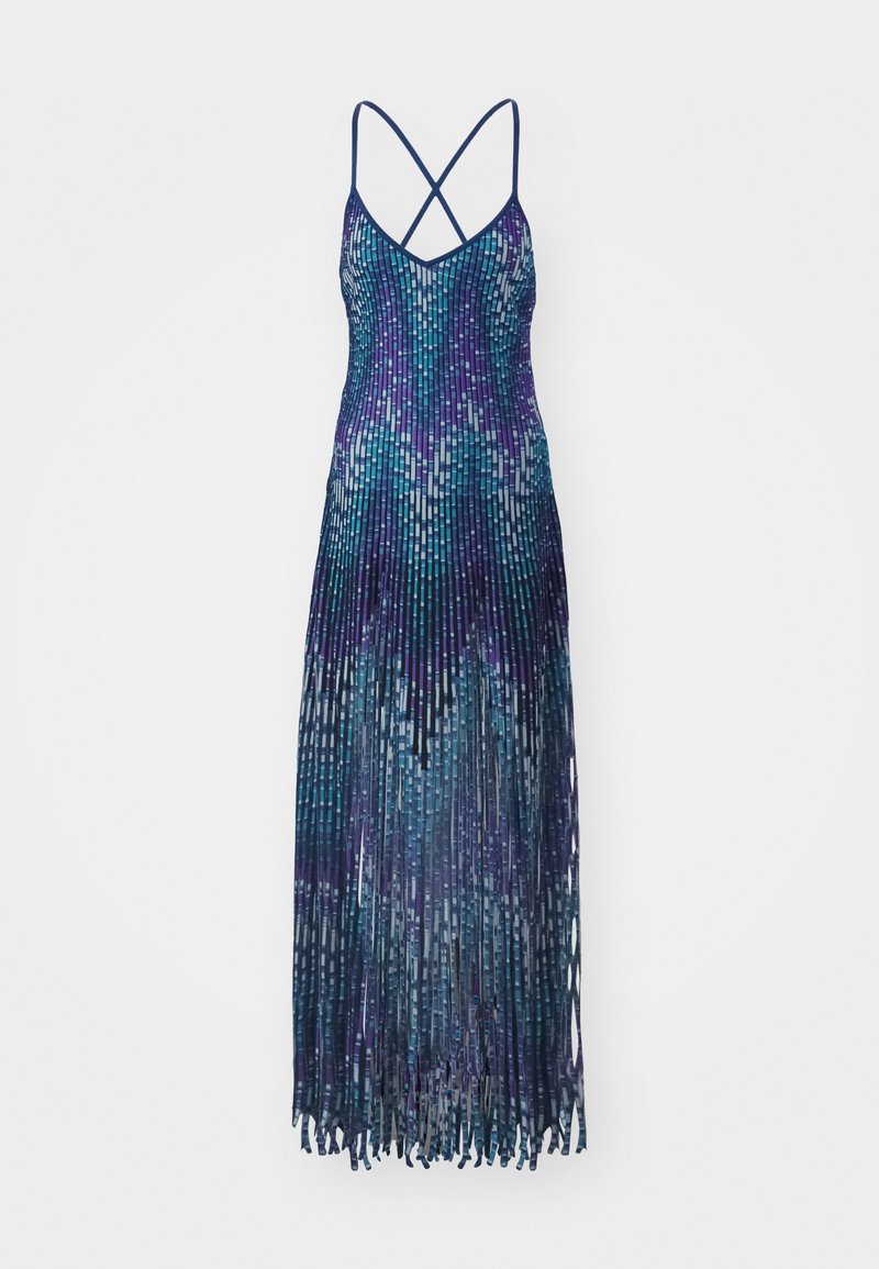 Missoni SLEEVELESS LONG DRESS - Maxi dress - blue/violet/blue -  Zalando.co.uk
