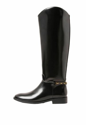 REGULAR FIT - GLOSSY RIDING WITH STIRRUP CHAIN DETAIL - Botas - black