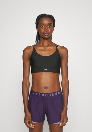 Under Armour INFINITY MID COVERED - Medium support sports bra - black