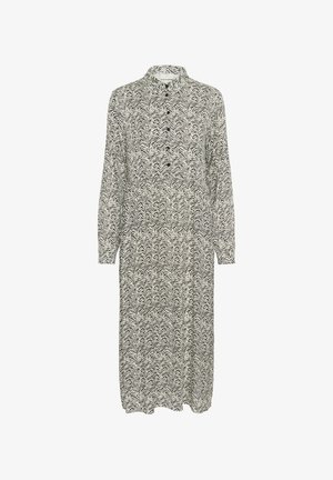 Kaffe, KAMIRIAM - Blusenkleid - black oyster turtledove animal