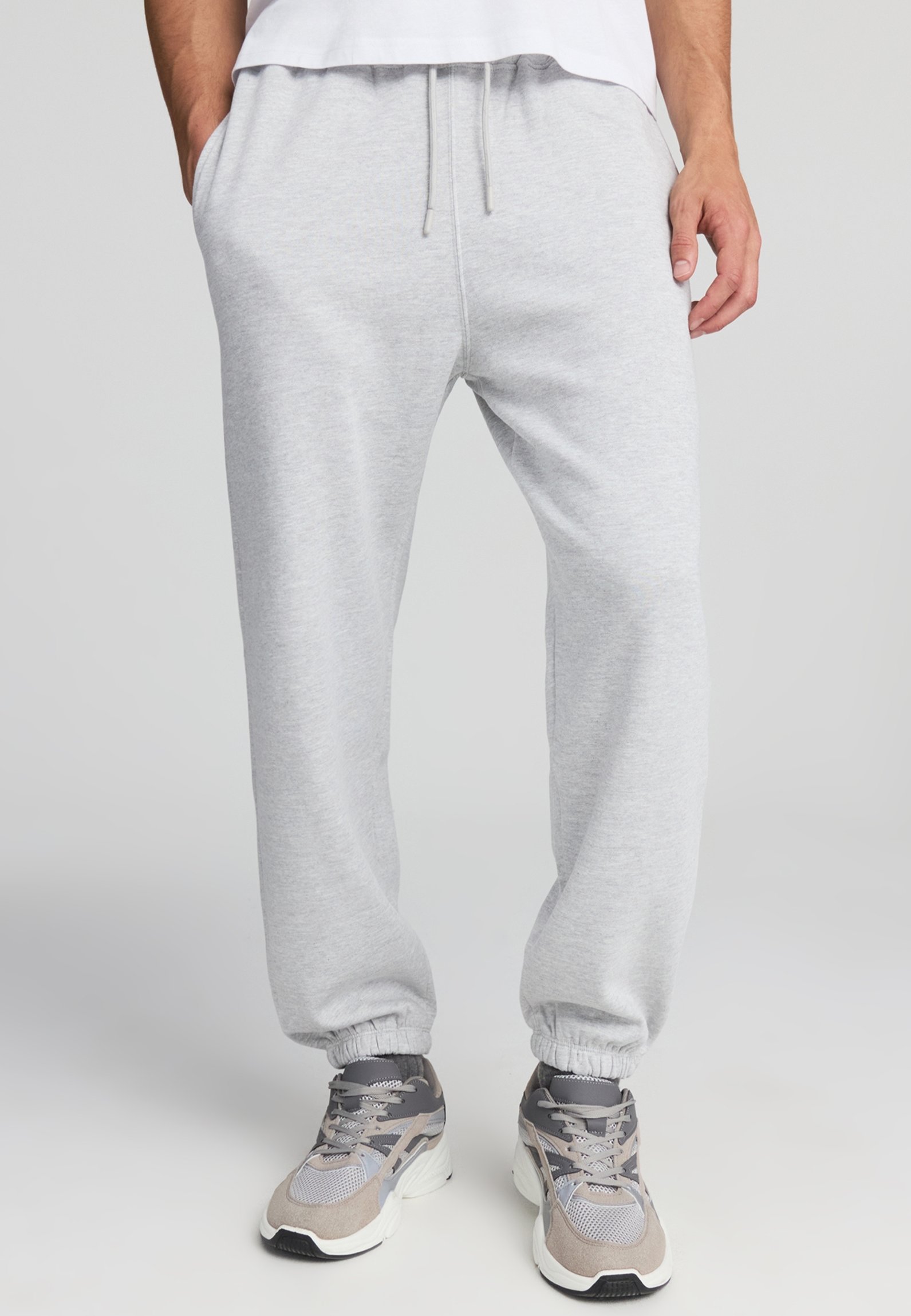 Pantaloni Cargo Uomo TERRANOVA, Vita Regolabile Con Coulisse, Tasche Con Zip, Polsino Elastico