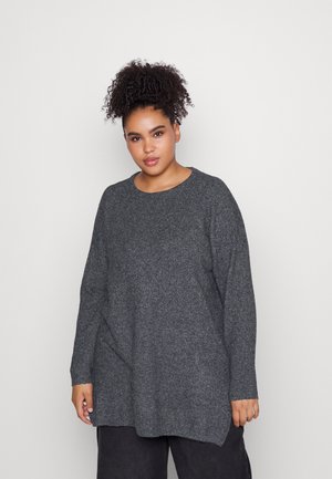 VMBRILLIANT O NECK LONG - Jumper - black