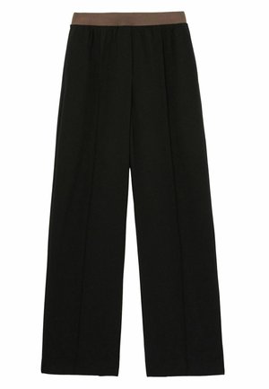 Reiss REGULAR FIT - WIDE-LEG ELASTICATED WAIST - Housut - black