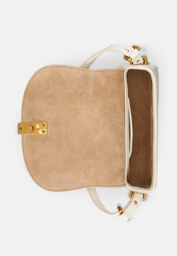 POLO ID LEATHER SADDLE BAG - Cross body bag - ivory3
