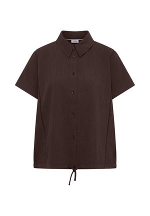 Cecil, DROPPED SHOULDER HEMDBLUSE IN UNIFARBE - Chemisier - brown cacao