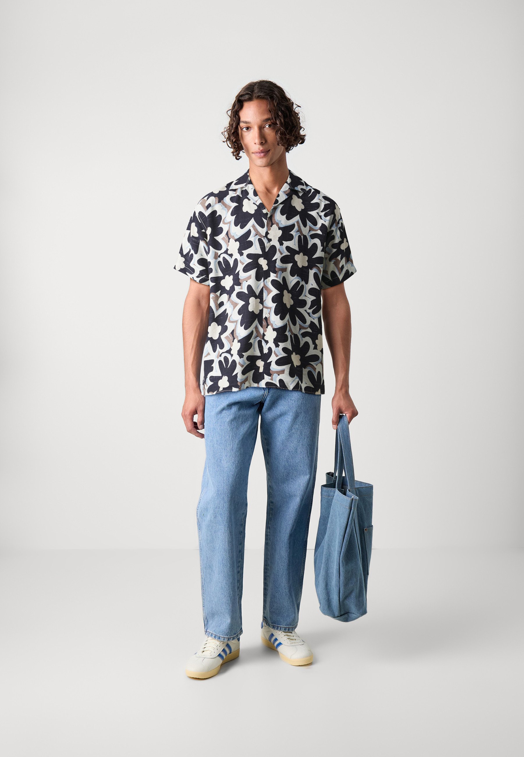 Jack & Jones Plus Herren Hemd Jorluke Flores – Kurzärmlig, Bequem & Elegant