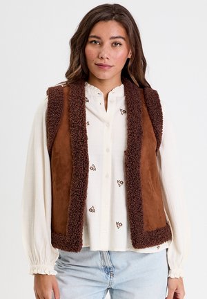 ÄRMELLOSE  - Veste sans manches - marron foncé