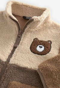 Next COLOURBLOCK THROUGH REGULAR FIT - Fleecejacke - tan brown bear