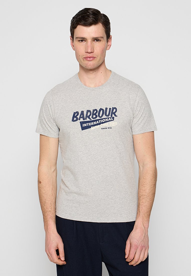 Barbour International T-shirt print grijs