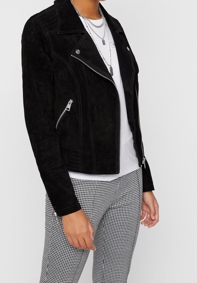 Pieces Skinnjacka - black