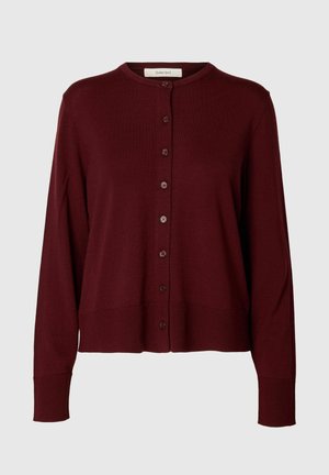 Selected, SLFTHEA CARDIGAN - Gilet - tawny port