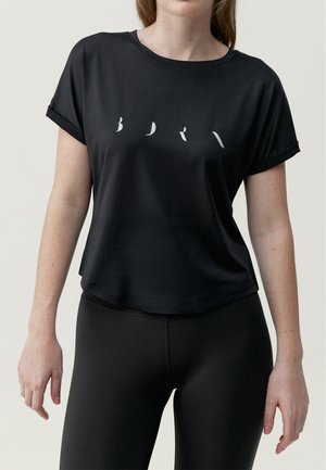 AZAMI - Print T-shirt - black