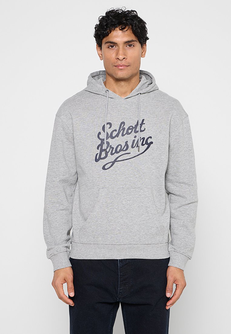Schott Hoodie lichtgrijs