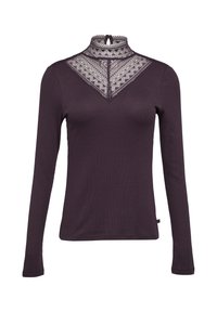 UND STEHKRAGEN - Langarmshirt - aubergine