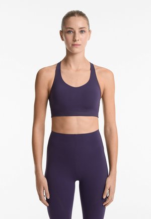 FIRM-SUPPORT COMPRESSIVE REFLECTIVE - Sportski grudnjak s jakom potporom - lilac