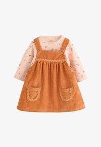 Unselected, orange ditsy