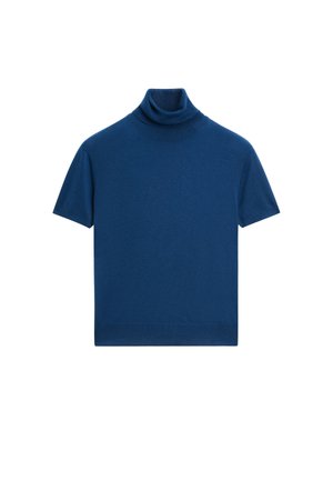 Massimo Dutti, WOOL-BLEND TURTLENECK SWEATER - T-shirt basique - dark blue