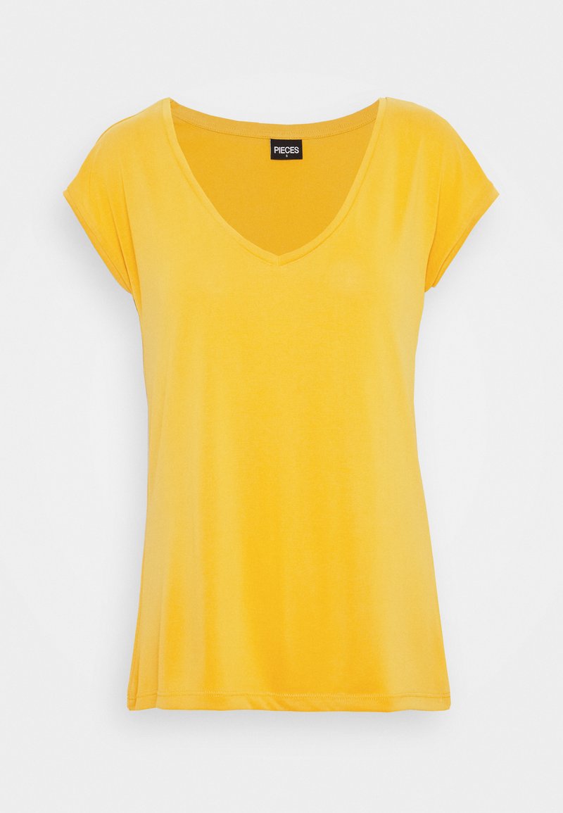 Damen T-Shirts | Pieces PCKAMALA T-Shirt basic nugget gold/gelb - ZL45267 Damen T-Shirts | Pieces PCKAMALA T-Shirt basic nugget gold/gelb - ZL45267