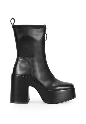 CON CREMALLERA FRONTAL - Botines de tacón - black