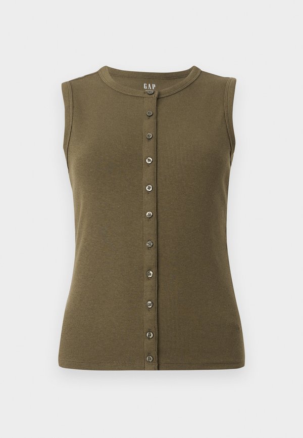SHELL - Top - bracken olive4