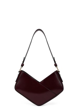 PEQUEÑO DE HOMBRO BRILLANTE - Bolso de mano - burdeos