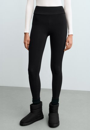OYSHO, LEGGINGS IN SEAMLESS SUPER EXTRA WARM - Leggings - black