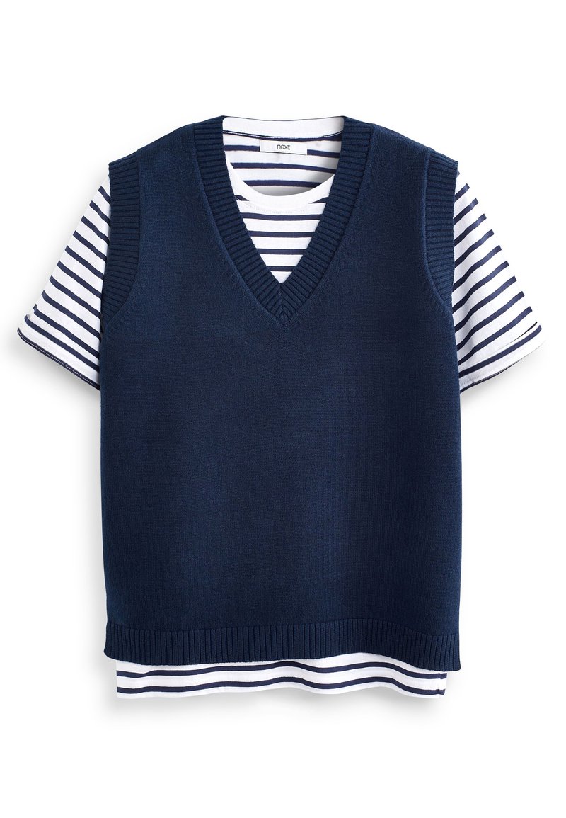 Next T-shirt print blauw