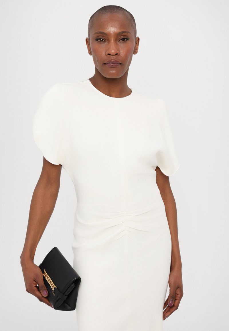 Victoria Beckham GATHERED WAIST MIDI DRESS - Maxi dress - ivory/off-white -  Zalando.co.uk