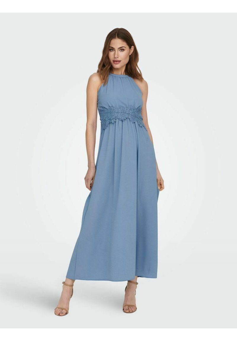 ONLY OHNE ÄRMEL Robe longue english manor/bleu ZALANDO.FR