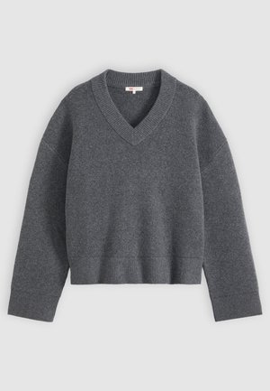 Levi's®, SUPER SOFT VNECK SWEATER MILANO - Πουλόβερ - darker heather grey bros