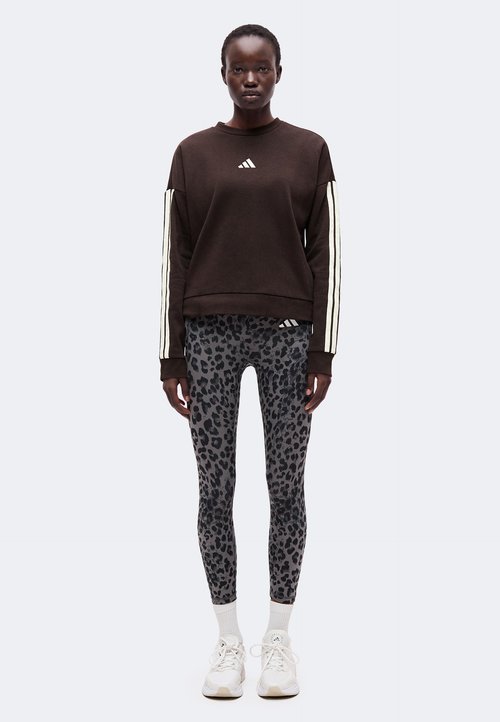 adidas ESSENTIALS 3 STRIPES - Sweatshirt - aurora coffee/ivory — photo 2