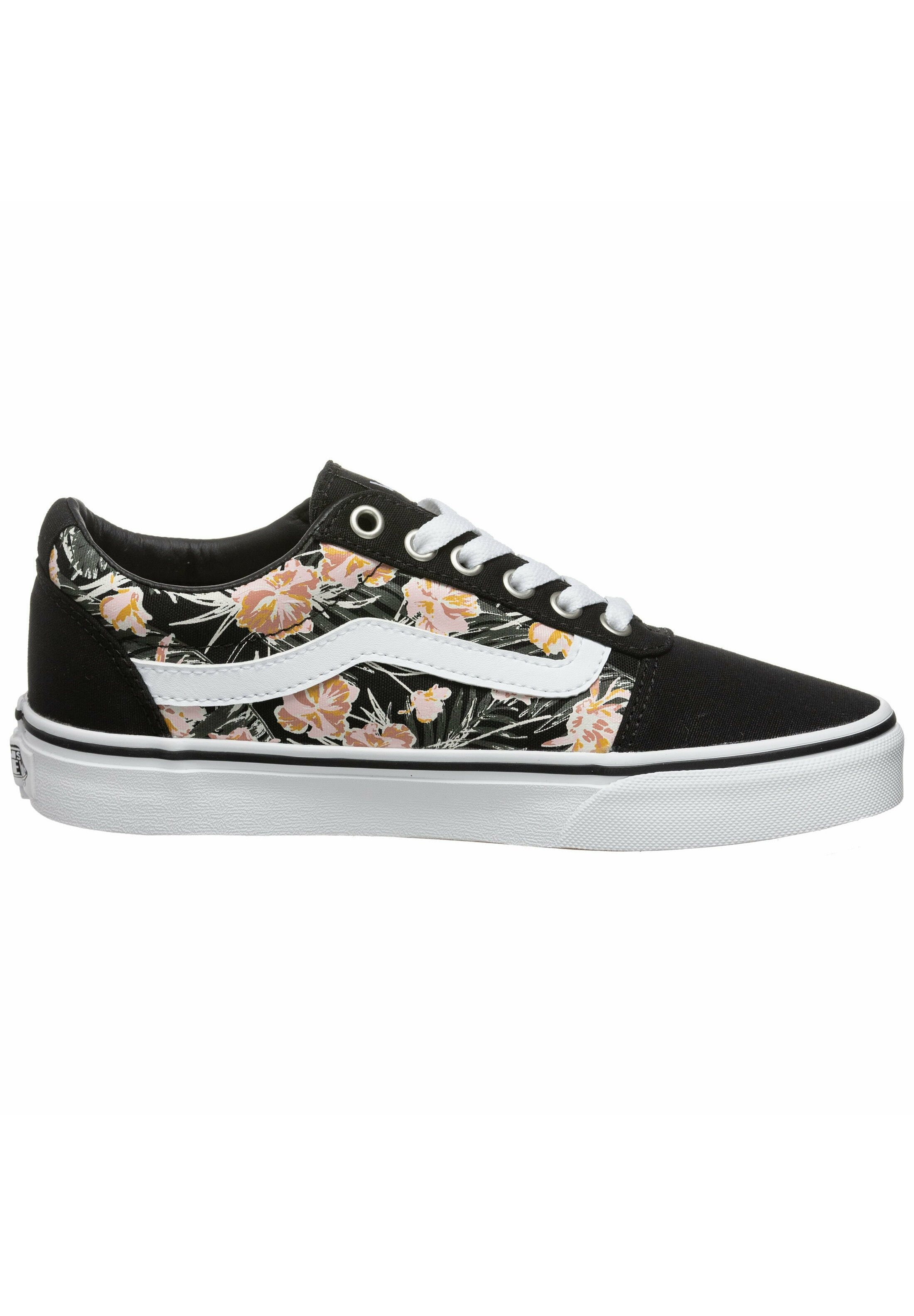 palm floral vans