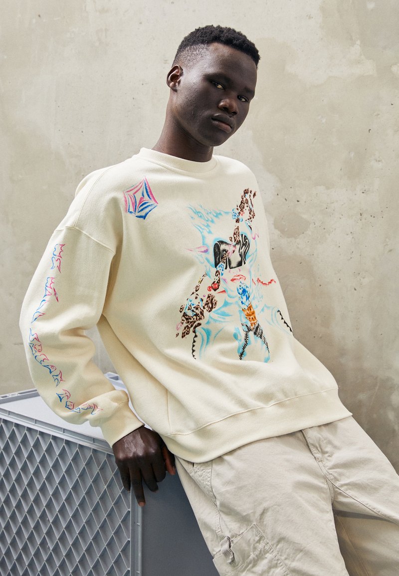 Volcom FEATURED ARTIST SAM RYSER - Sweatshirt - off white/écru - ZALANDO.CH