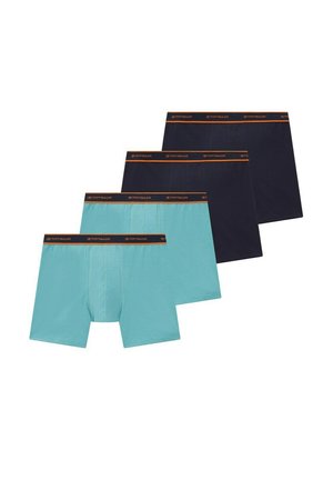 LONG PANTS 4 PACK - Úzke boxerky - green/medium melange