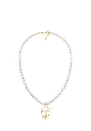 Elli FACE TWINKLE DESIGN CUT OUT - Necklace - gold-coloured