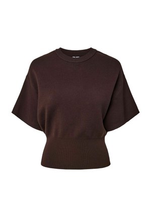 Pieces, T-SHIRT PCJASSY KNITTED - Pullover - hot fudge