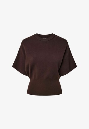 Pieces, T-SHIRT PCJASSY KNITTED - Pullover - hot fudge