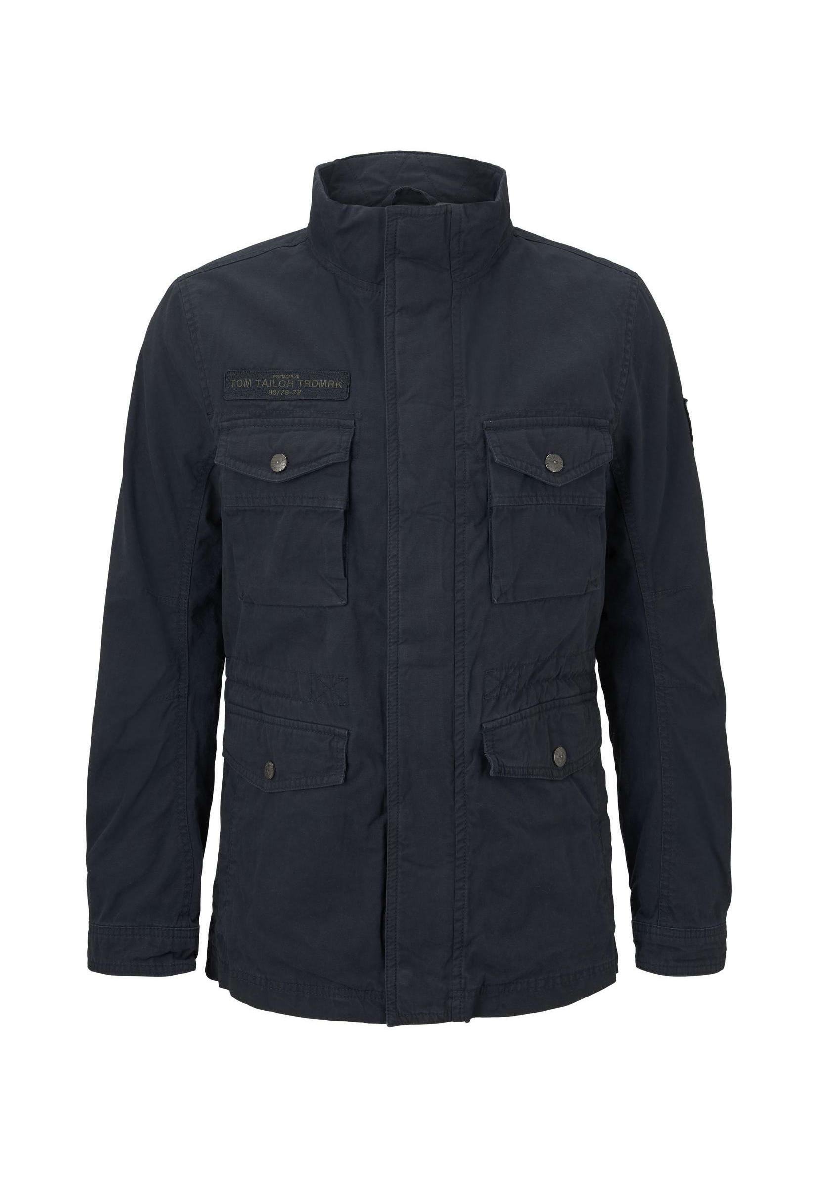 TOM TAILOR MODERNE Korte jassen sky captain blue TOM TAILOR WASHED FIELD JACKET Korte jassen olive night