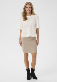 Cream HILDA SS - Blus - snow white