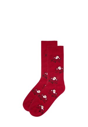 HELLO XMAS - Socken - red with print