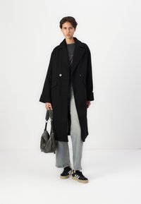 JDY JDYFREJA LONG COAT  - Klasikinis paltas - black