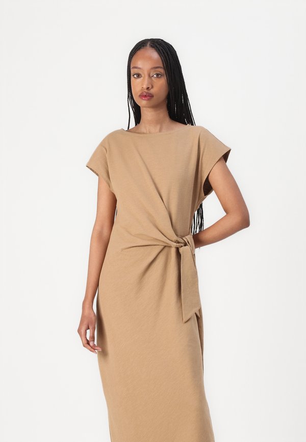 KNOT BOAT MIDI DRESS - Jersey dress - safari canvas3