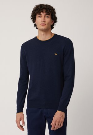 Harmont & Blaine GIROCOLLO CON LOGO - Maglione - blu scuro