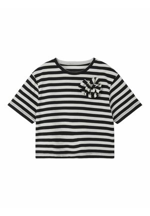Print T-shirt - black oyster