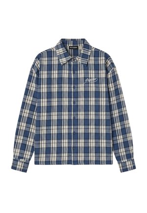 Pegador, SOGLIO OVERSIZED FLANNEL SHIRT - Košeľa - washed checked twilight blue