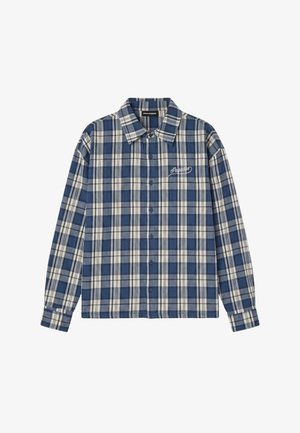 Pegador, SOGLIO OVERSIZED FLANNEL SHIRT - Košeľa - washed checked twilight blue