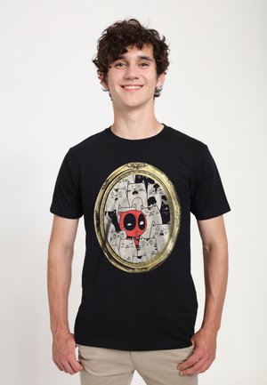 DEADPOOL CATS RULE EVERYTHING AROUND ME - T-shirt imprimé - black