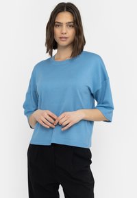Soft Rebels SRMARLA 2/4 BOXY - Paprasti marškinėliai - azure blue