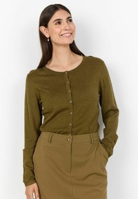 Soyaconcept DOLLIE - Neuletakki - misty olive mel