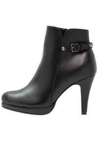 Ankelboots med høye hæler - black